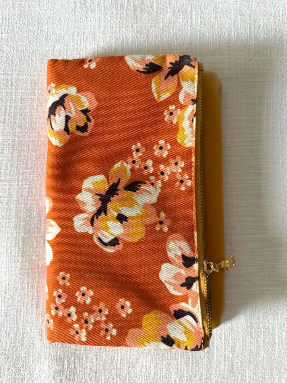 Rachel Pally Orange Floral Reversible Clutch